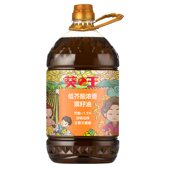菜籽油 家用桶装 葵王非转基因物理压榨 低芥酸浓香菜籽油5L