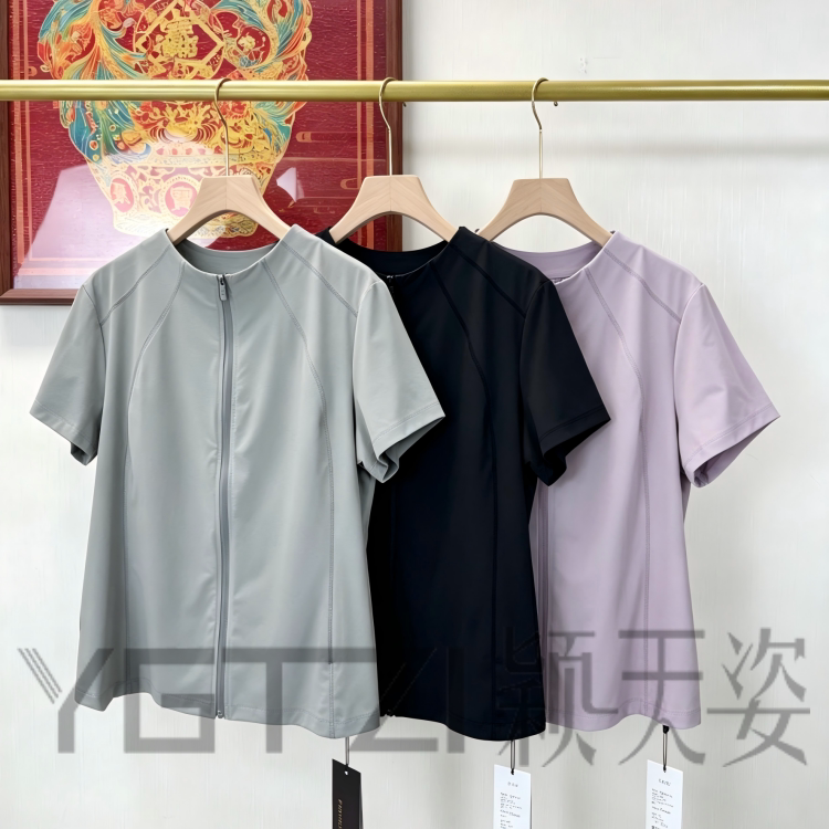 菲玛掂夏季速干显瘦短袖T恤女