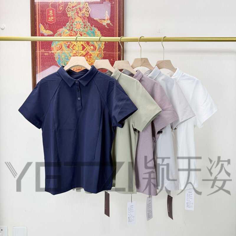 菲玛掂夏季衬衫领显瘦百搭T恤