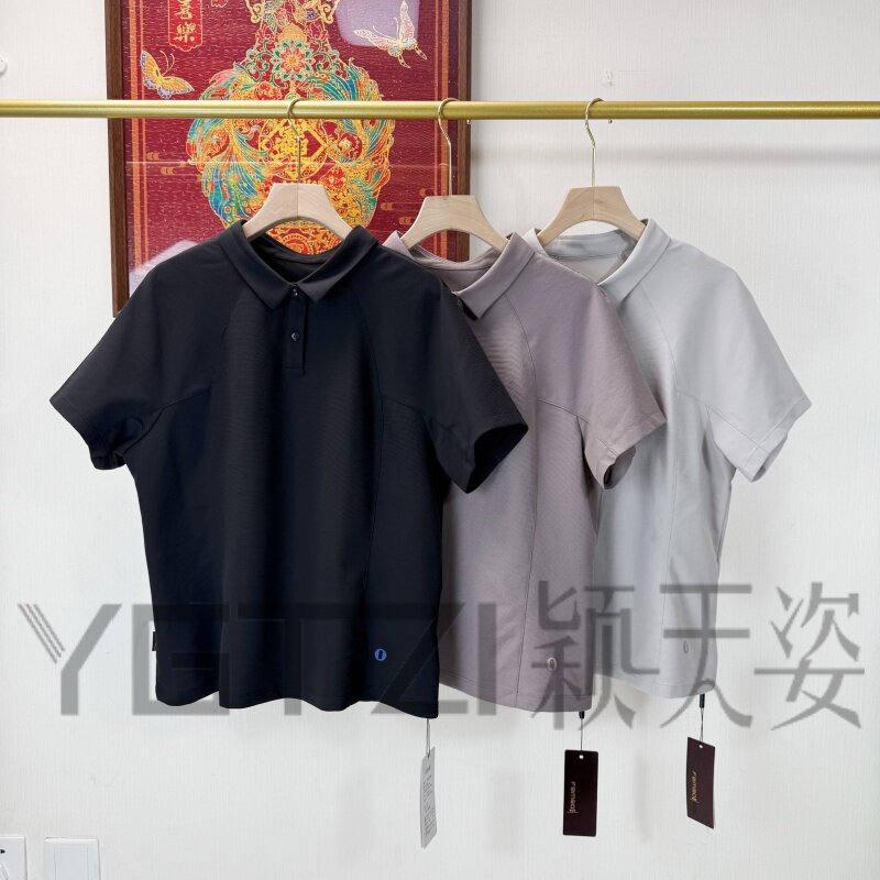 菲玛掂261079正品2026年春夏新款休闲衬衫领套头衫针织短袖T恤女