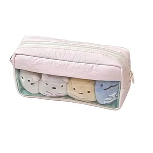 多隔层文具大软绵绵痛层笔袋同款方糖大容量收纳食量高颜值