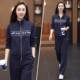 外套大码 运动风休闲套装 洋气刺绣长袖 时尚 卫衣两件套 女春2026新款