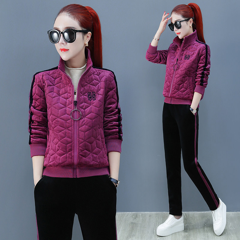 维奈菲2025冬季加绒新款两件套