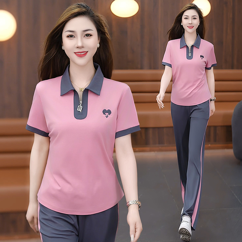 休闲运动套装女2025新款夏季时尚