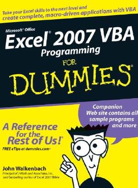 【预售】Excel 2007 Vba Programming For Dummies