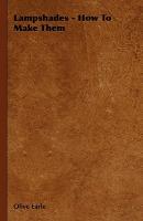 【预售】Lampshades - How to Make Them