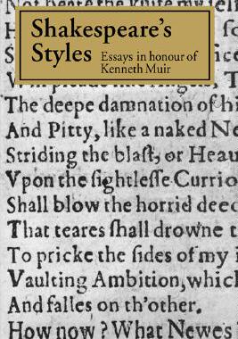 【预售】Shakespeare's Styles: Essays in Honour of Kenneth