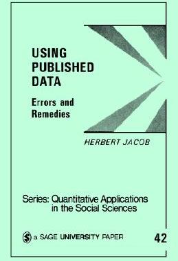 【预售】Using Published Data: Errors and Remedies
