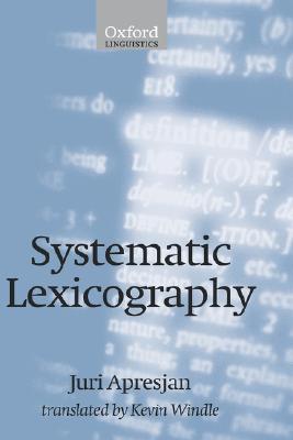 【预售】Systematic Lexicography