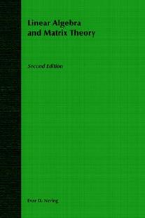 Algebra And Matrix 2Nd Linear Theory Edition 预售