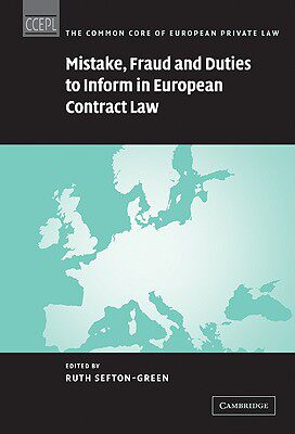 【预售】Mistake, Fraud and Duties to Inform in European