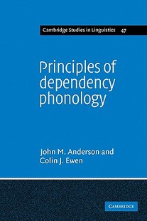 Dependency Principles Phonology 预售