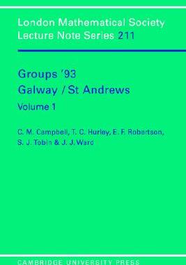 【预售】Groups '93 Galway/St Andrews: Volume 1