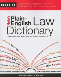 【预售】Nolo's Plain-English Law Dictionary