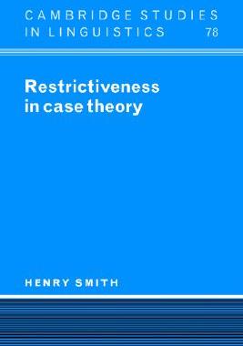 【预售】Restrictiveness in Case Theory