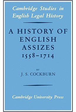 【预售】A History of English Assizes 1558 1714