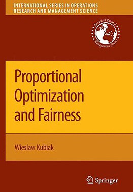 【预售】Proportional Optimization and Fairness