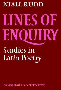 【预售】Lines of Enquiry: Studies in Latin Poetry