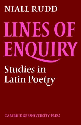 【预售】Lines of Enquiry: Studies in Latin Poetry