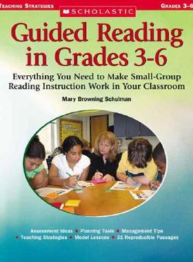【预售】Guided Reading in Grades 3-6: Everything You Need to