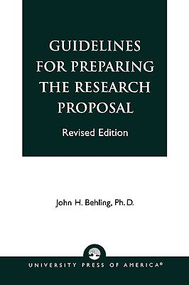 【预售】Guidelines for Preparing the Research Proposal