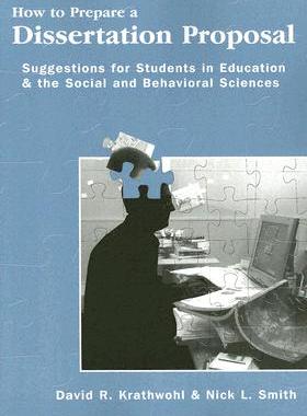 【预售】How to Prepare a Dissertation Proposal: Suggestions