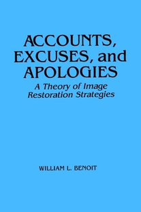 【预售】Accounts Excuses Apologi: A Theory of Image