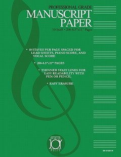 Music 预售 Manuscript Paper Deluxe Joy House Staff