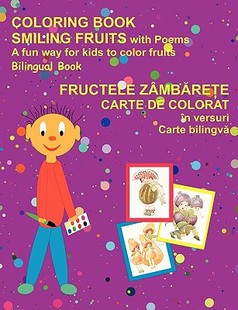 預售 Bilingual Smiling Fruits Book Romanian and Coloring