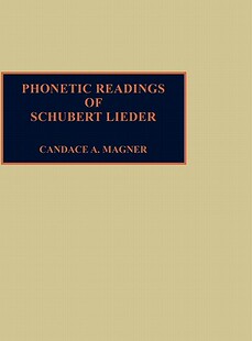 Schubert Lieder Readings 预售 Phonetic