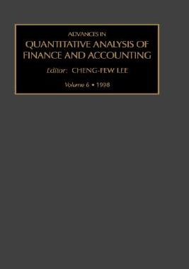 【预售】Advances in Quantitative Analysis of Finance and