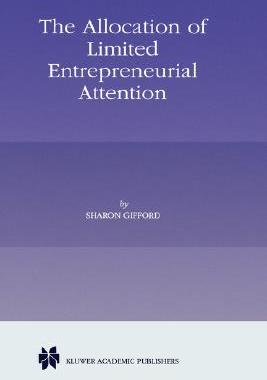 【预售】The Allocation of Limited Entrepreneurial Attention