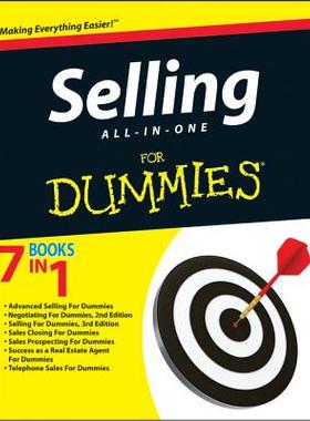 【预售】Selling All-In-One For Dummies