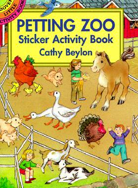 现货 Petting Zoo Sticker Activity Book