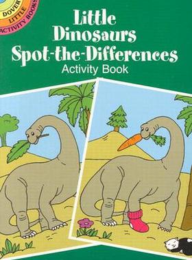 【预售】Little Dinosaurs Spot-The-Differences Activity Book