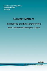 【预售】Context Matters: Institutions and Entrepreneurship