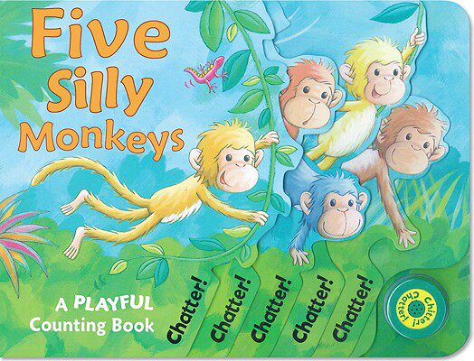 【预售】Five Silly Monkeys: A Playful Counting Book