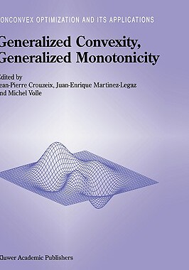 【预售】Generalized Convexity, Generalized Monotonicity:
