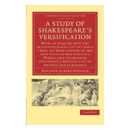 【预售】A   Study of Shakespeare's Versification: With an