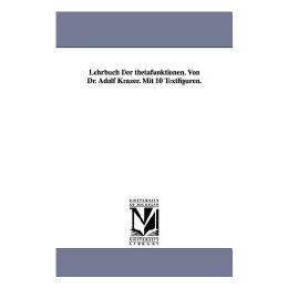 【预售】Lehrbuch Der Thetafunktionen, Von Dr. Adolf Krazer.