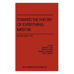 【预售】Toward the Theory of Everything: Mrst'98