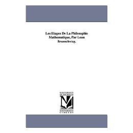 【预售】Les Tapes de La Philosophie Mathmatique, Par Lon