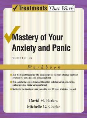 【预售】Mastery of Your Anxiety and Panic: Workbook