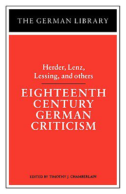 【预售】Eighteenth Century German Criticism: Herder, Lenz