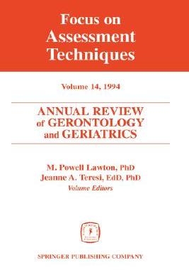 【预售】Annual Review of Gerontology and Geriatrics, Volume