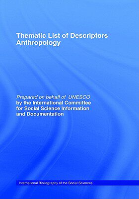 【预售】Thematic List of Descriptors - Anthropology