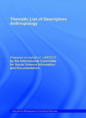 【预售】Thematic List of Descriptors - Anthropology