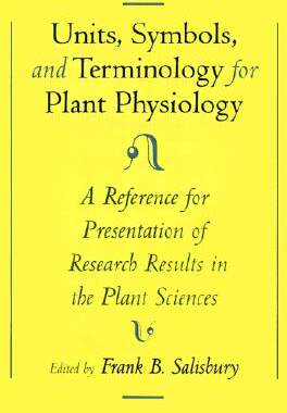 【预售】Units, Symbols, and Terminology for Plant