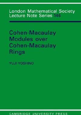 【预售】Maximal Cohen-Macaulay Modules Over Cohen-Macaulay