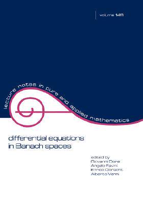 【预售】Differential Equations in Banach Spaces